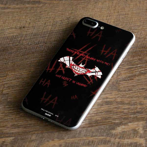 DC Comics The Joker Plenty Wrong With Me iPhone 8 Plus Skin
